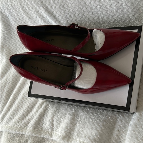 Nine West Red Patent Leather Heels - Picture 3 of 7